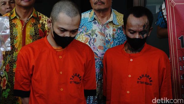 Rilis kasus pengungkapan jaringan ganja antarpulau di Mapolda DIY, Jumat (6/9/2024).