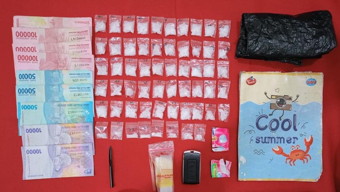 Sabu siap edar yang disita dari pengedar di Jombang