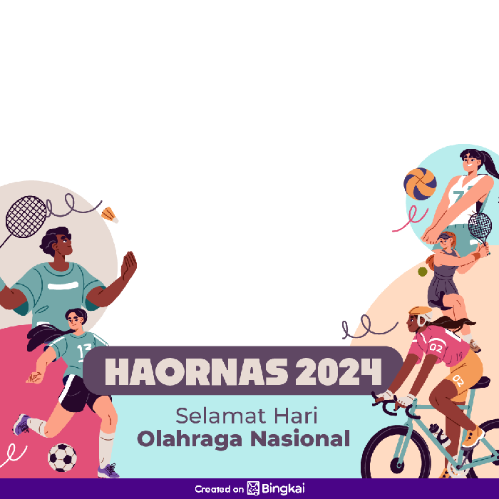 Twibbon Hari Olahraga Nasional 2024