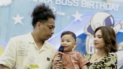 8 Foto Ultah Naka Putra Indah-Arie Kriting, Meriah Dengan Tema Ruang Angkasa
