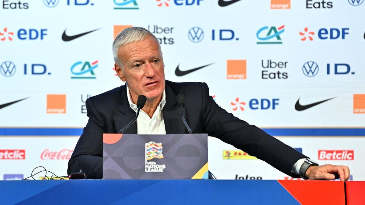Pelatih Prancis Didier Deschamps akan tetap  melakukan rotasi saat melawan Belgia di UEFA Nations League (Foto: Franco Arland - UEFA/UEFA via Getty Images)