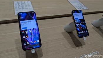 Berpindah ke booth Google yang menampilkan banyak perangkat terbarunya, termasuk Pixel 9 dan Pixel 9 Pro series. Foto: Virgina Maulita Putri/detikINET