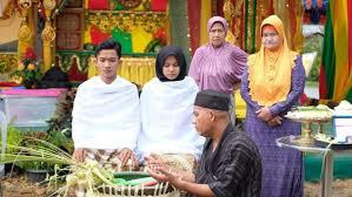 Ilustrasi mandi pengantin
