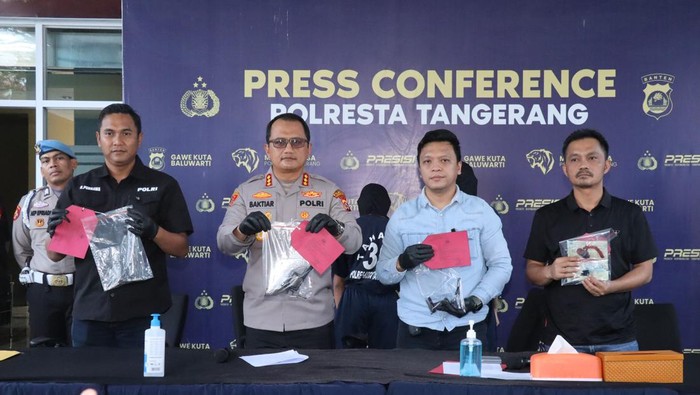 Konpers penangkapan dua maling motor di Tangerang