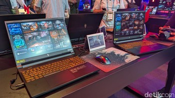 Mulai dari laptop gaming konvensional, ada Acer Nitro V 14 dan Nitro V 16 yang memiliki sejumlah perbedaan. Foto: Virgina Maulita Putri/detikINET