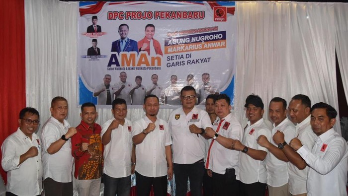 Perwakilan Projo saat bertemu Agung Nugroho