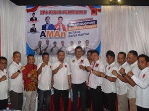Projo Resmi Dukung ke Agung-Markarius di Pilwalkot Pekanbaru