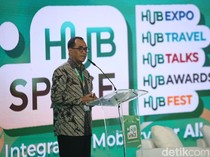 Potret Menhub Buka Hub Space Hari ke-2, Bicara Industri Penerbangan