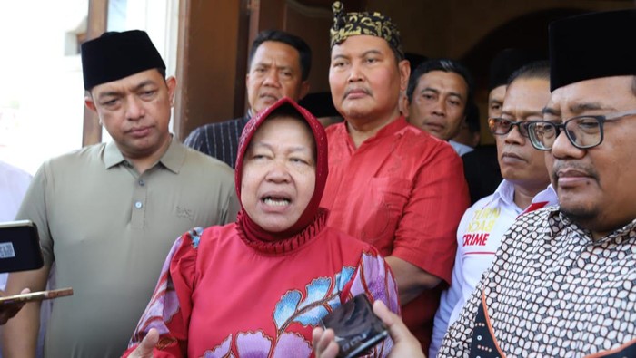 Tri Rismaharini saat menyampaikan bayangannya untuk meningkatkan perekonomian Jatim bila terpilih jadi Gubernur Jatim.