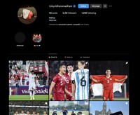 Akun Instagram pemain Timnas Indonesia
