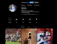 Akun Instagram pemain Timnas Indonesia