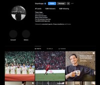 Akun Instagram pemain Timnas Indonesia
