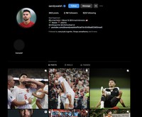 Akun Instagram pemain Timnas Indonesia