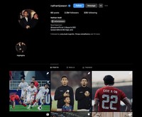 Akun Instagram pemain Timnas Indonesia