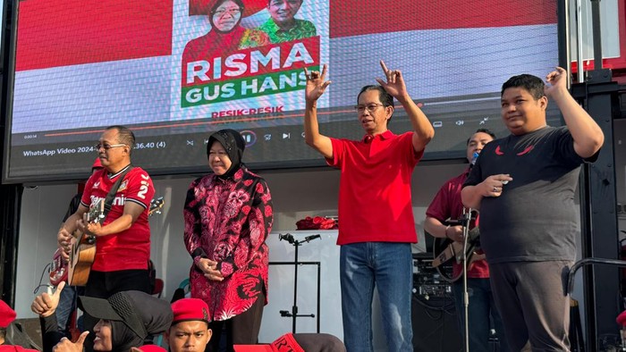 Bakal Calon Gubernur Jatim  Risma ikut senam SICITA