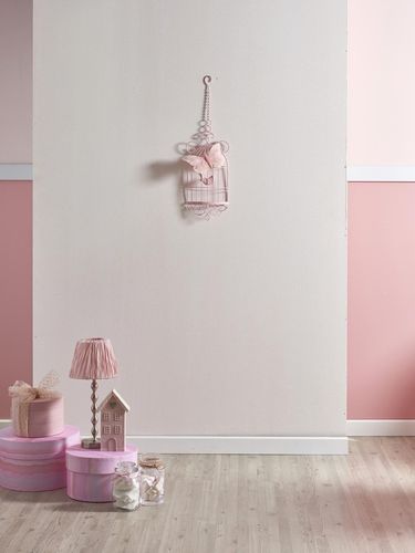 modern home interior girls room with pink slatted wall and commode frame lampshade vase flower girl toy
