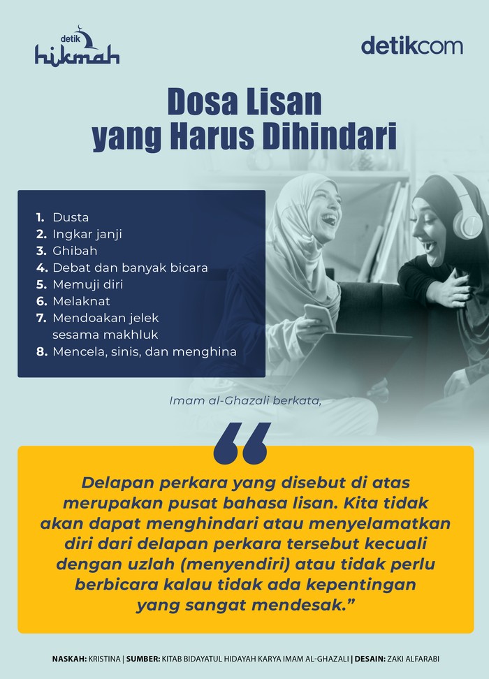 Infografis doa lisan yang harus dihindari