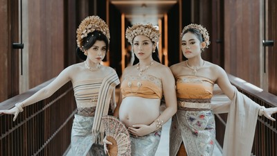 7 Foto Maternity Jessica Iskandar Bareng Bestie, Bare Baby Bump Disorot