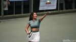 Semangatnya Luna Maya-Maria Selena Adu Tenis Bareng Eugenie Bouchard
