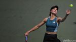 Melihat Aksi Petenis Dunia Eugenie Bouchard Main di GBK