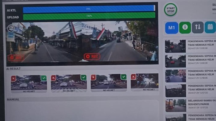 Monitor ETLE handhel di Malang