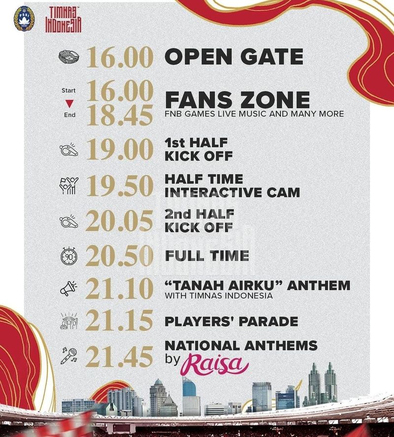 Rundown laga Timnas Indonesia Vs Australia.