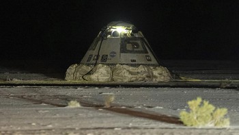 Kapsul Boeing Starliner mendarat dengan selamat di White Sands Space Harbor di New Mexico, Amerika Serikat, pada Sabtu (7/9) sekitar pukul 04.01 waktu setempat.  