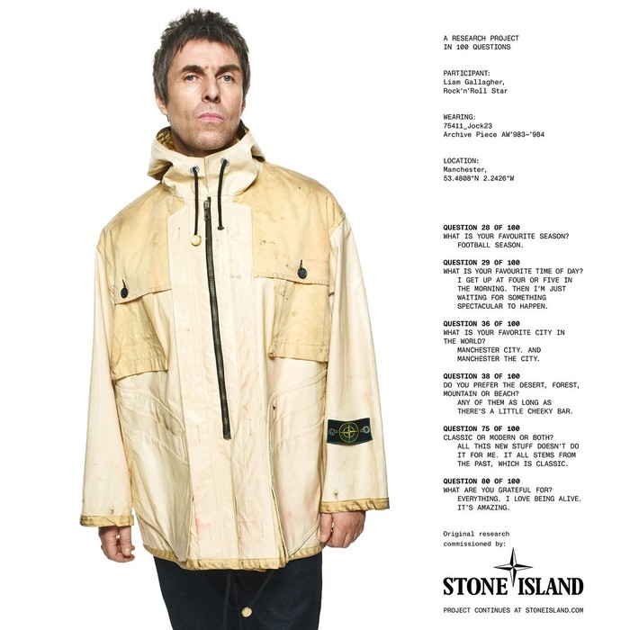 Liam Gallagher Liam Gallagher jadi brand ambassador Stone Island, brand terkenal dari Italia.