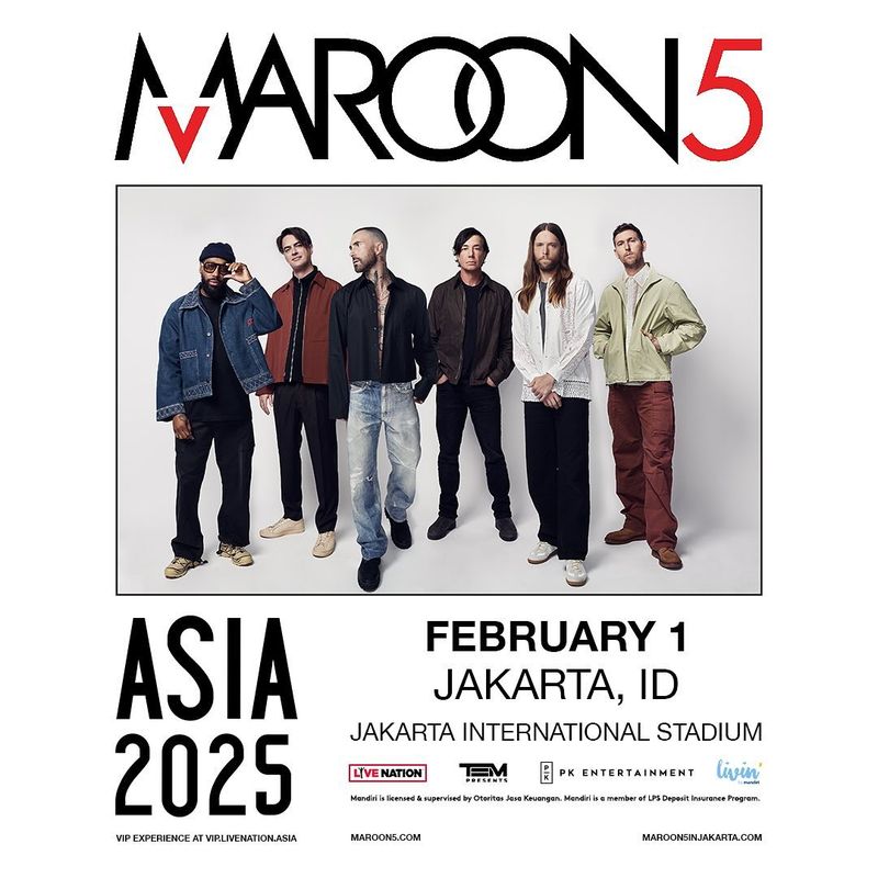 maroon 5 konser di Jakarta.