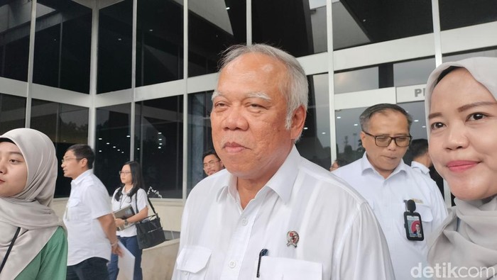 Menteri PUPR Basuki Hadimuljono di Senayan, Jakarta.
