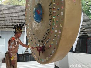 Sakralnya Milangkala Gong Perdamaian Dunia di Karangkamulyan Ciamis