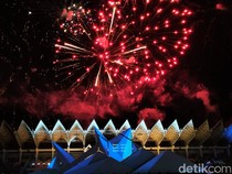 Pesta Kembang Api Meriahkan Pembukaan PON XXI di Aceh