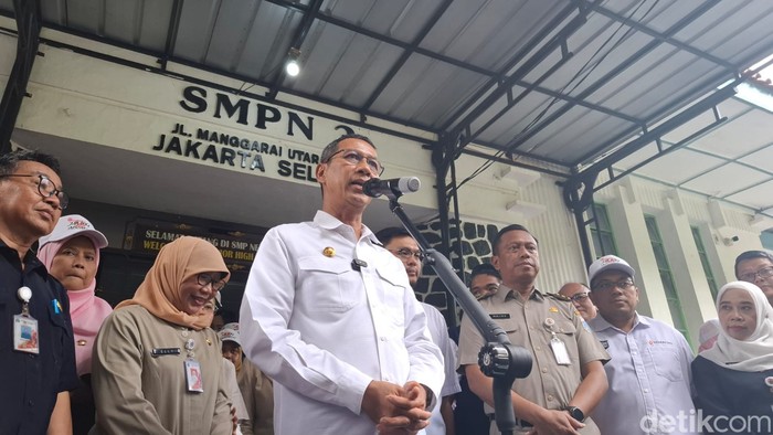 Pj Gubernur Jakarta, Heru Budi Hartono. (Brigitta Belia Permata Sari/detikcom)