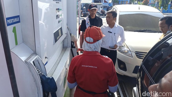 polisi sidak SPBU Kota Blitar