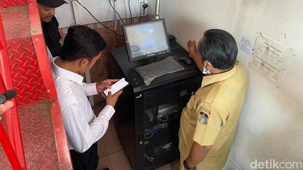 polisi sidak SPBU Kota Blitar