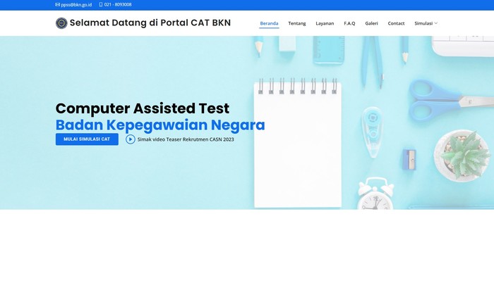 Portal Simulasi CAT BKN