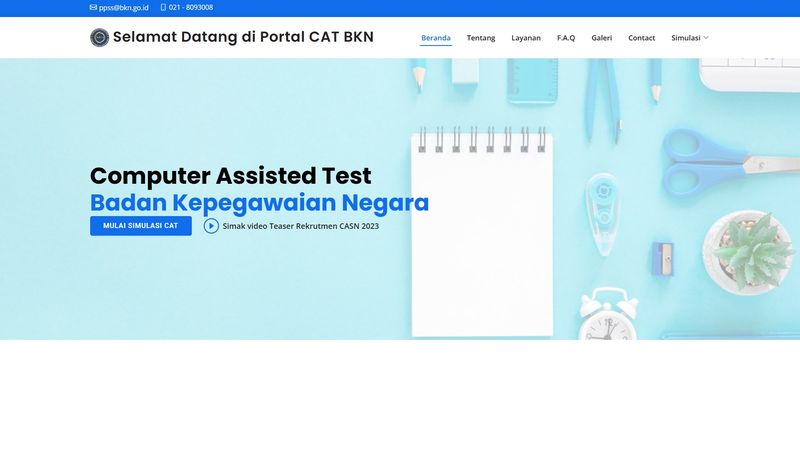 Portal Simulasi CAT BKN