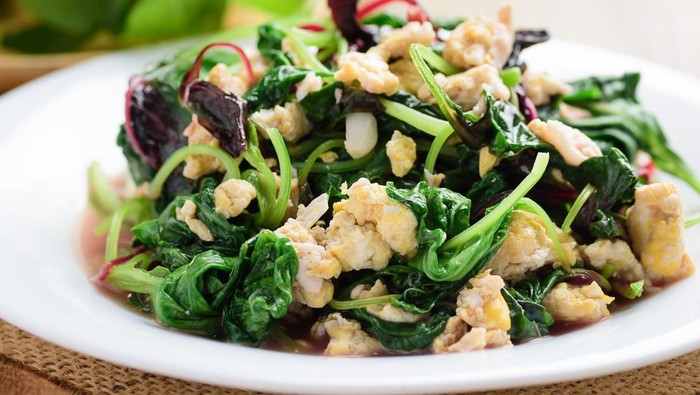 Resep Tumis Bayam dan Telur