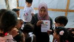 Potret Anak-anak Gaza Sekolah di Reruntuhan Bangunan