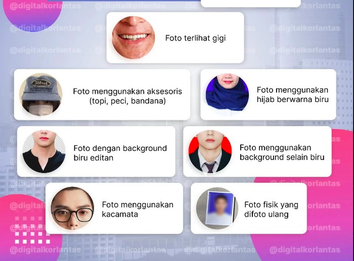 Syarat pas foto saat perpanjang SIM online