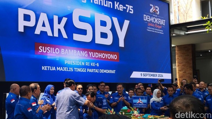 Ultah ke-75 SBY. (Maulana Ilhami Fawdi/detikcom).