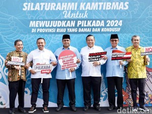 TNI-Polri Kumpulkan 3 Paslon Wujudkan Pilkada Damai, Ini Kata Pemprov Riau