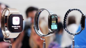Ada banyak fitur baru yang dihadirkan pada Apple Watch Series 10, salah satunya sleep apnea. Foto: Adi Fida Rahman/detikINET