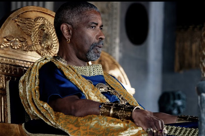 Penampilan Denzel Washington di Gladiator 2.