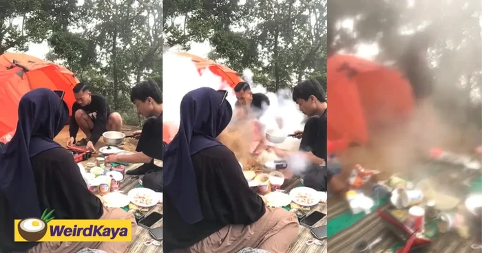 Kacau! Acara Piknik Berantakan Gegara Kompor Portable Meledak