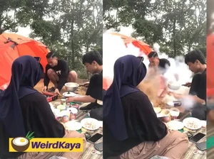 Kacau! Acara Piknik Berantakan Gegara Kompor Portable Meledak
