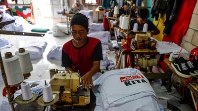Konveksi Kebanjiran Pesanan Kaos Jelang Pilkada