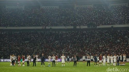 Timnas Indonesia menahan imbang Australia di Stadion Utama Gelora Bung Karno (SUGBK), Jakarta, Selasa (10/9/2024).