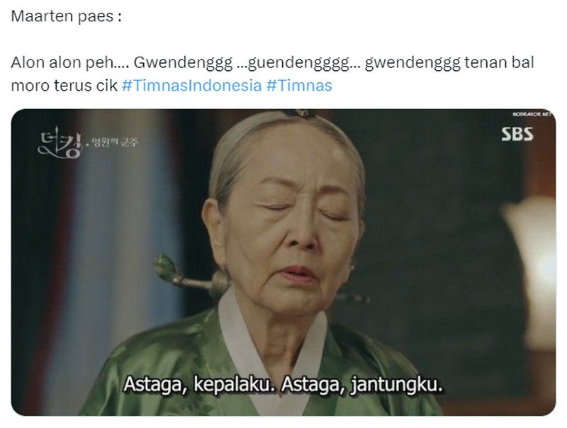 Meme Maarten Paes Usai Indonesia vs Australia