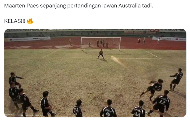 Meme Maarten Paes Usai Indonesia vs Australia